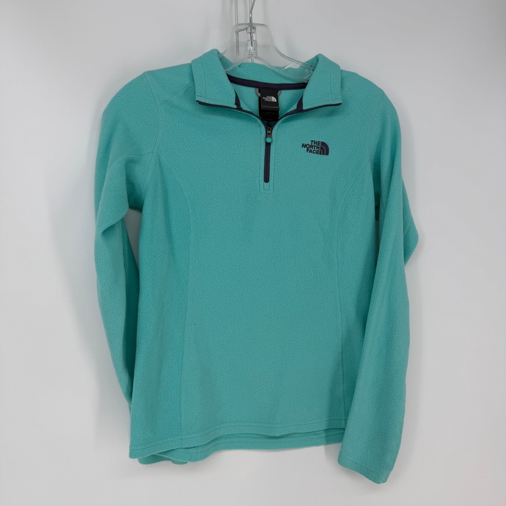 The North Face Pullover Womens XS Aqua TKA 100 Glacier 1/4 Zip Fleece Gorpcore